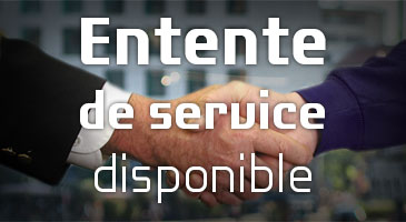 Entente de service disponible.